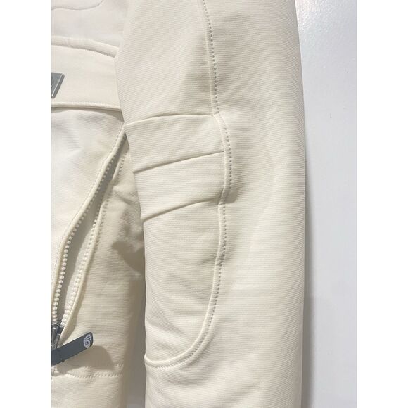 Mountain Hardware Women Jacket Sz S/P Nylon Blend Fleece Hoodie Cream/Beige - Picture 7 of 16